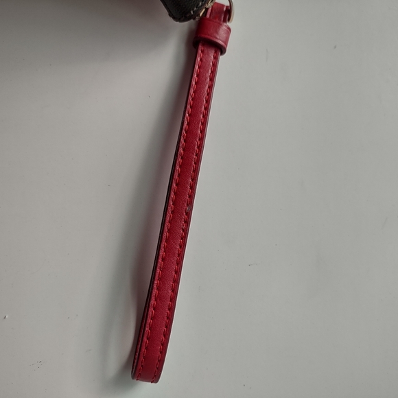 Coach wristlet Wallet red and brown printed Great condition - Picture 6 of 12